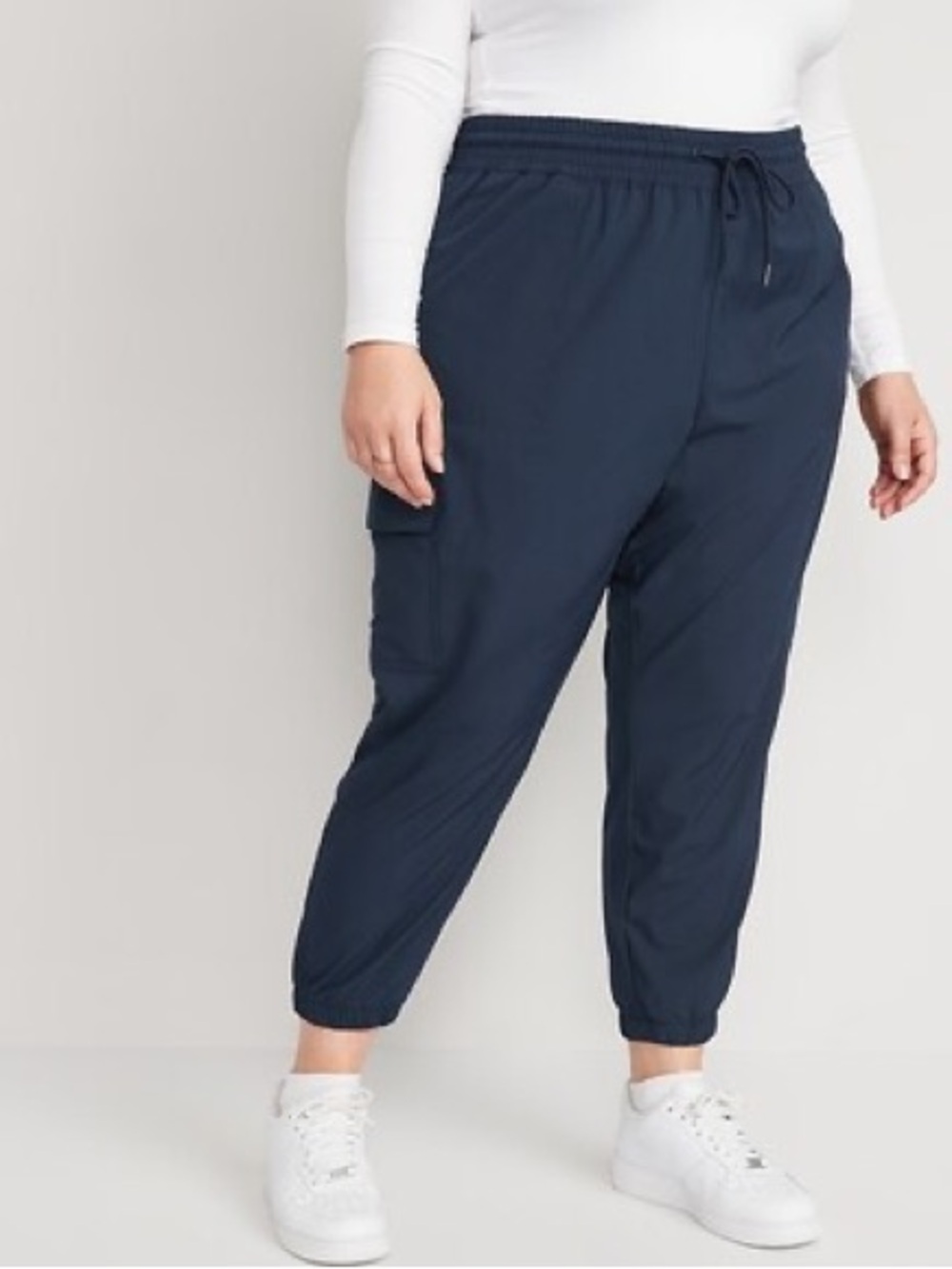 NWT Old Navy Mid-Rise Stretchtech Cargo Pants, Size XXL (20), Nautical Twilight